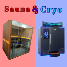 Load image into Gallery viewer, Fire &amp; Ice Reset: Infrared Red Light Sauna &amp; Cryo